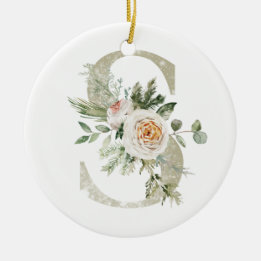 Personalized Christmas ornament with your initials