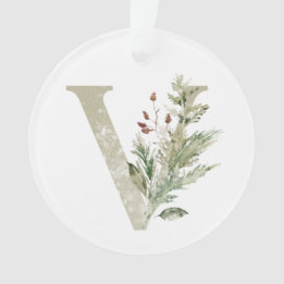 Personalized Christmas ornament with your initials