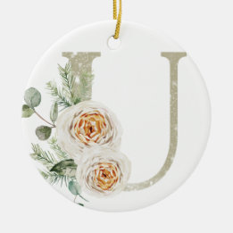 Personalized Christmas ornament with your initials