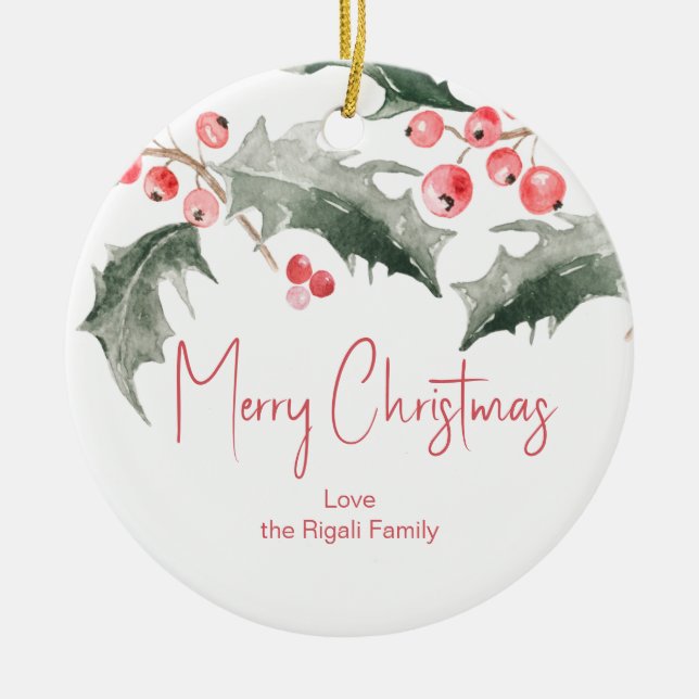 Personalized Christmas Ornaments (Front)