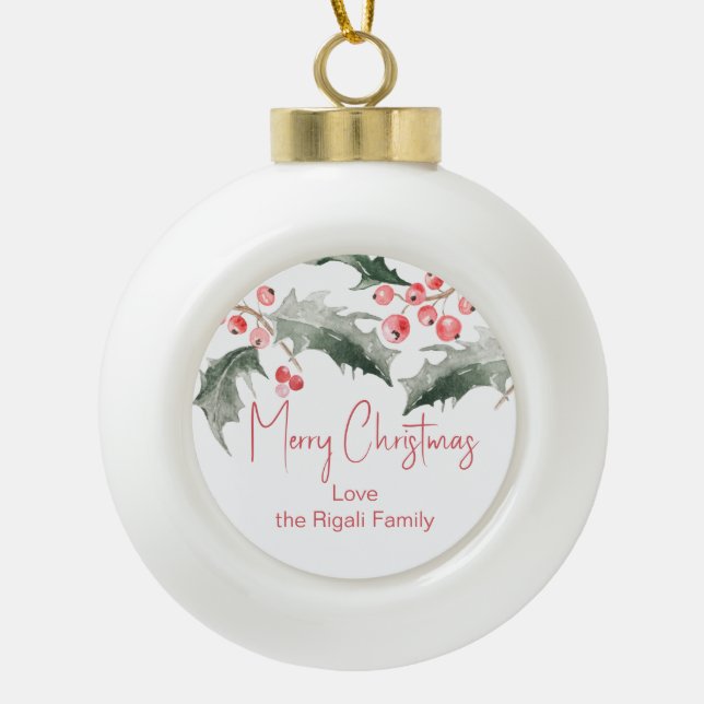 Personalized Christmas Ornaments (Front)