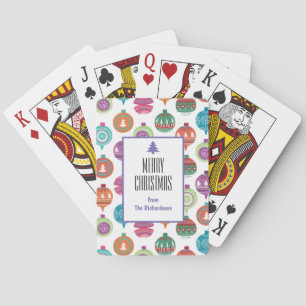 Personalized Christmas Ornaments Poker Cards