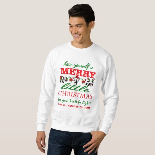 Personalized Christmas Pandas Sweatshirt