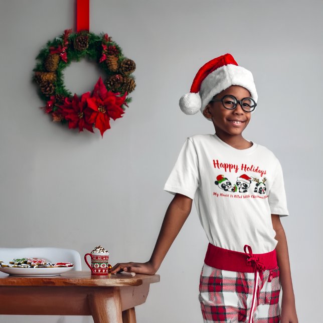 Personalized Christmas Pandas T-Shirt (Creator Uploaded)