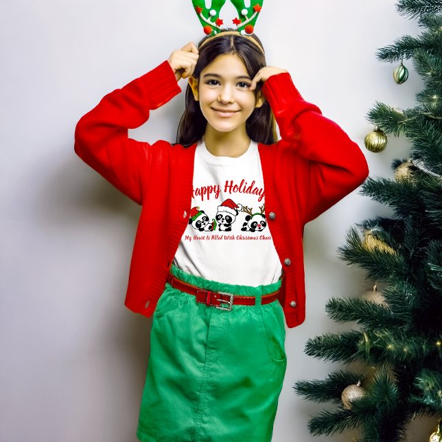 Personalized Christmas Pandas T-Shirt (Creator Uploaded)