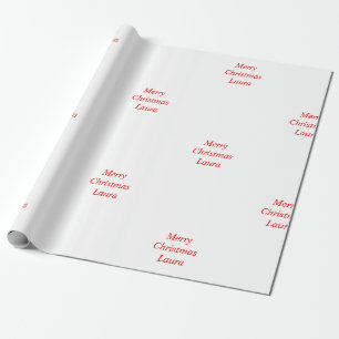 Personalized Christmas paper