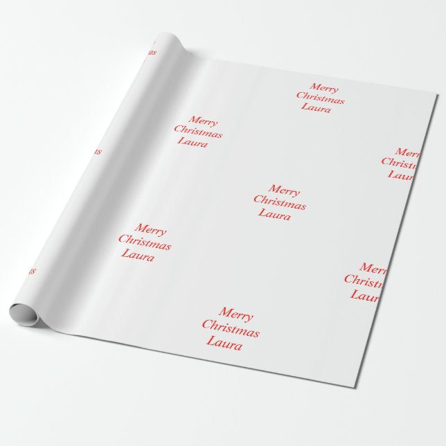 Personalized Christmas paper (Unrolled)