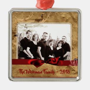 Personalized Christmas Paper Bag PHOTO Ornament