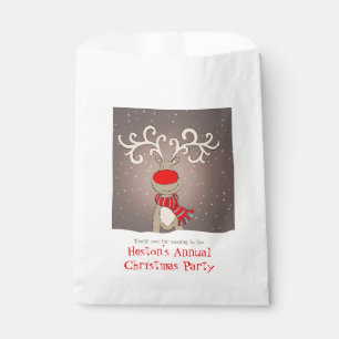 Personalized Christmas party favor bags