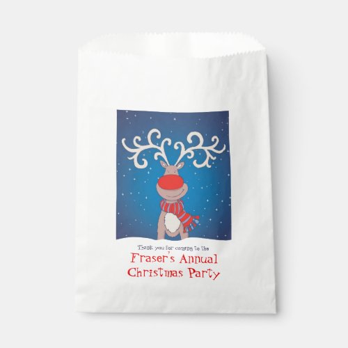 Personalized Christmas party favor bags