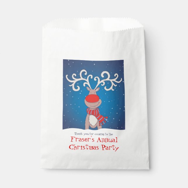 Personalized Christmas party favor bags (Front)