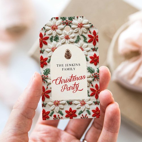 Personalized Christmas Party Favor Gift Tags