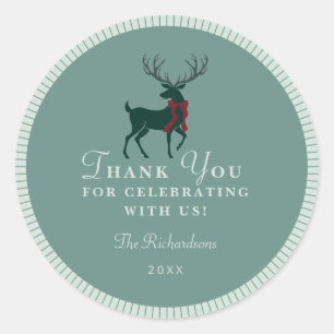 Personalized Christmas Party Favor Sticker