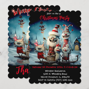 Personalized  Christmas party funny Invitation