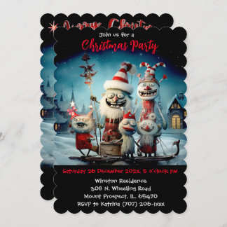 Personalized Christmas party funny Invitation