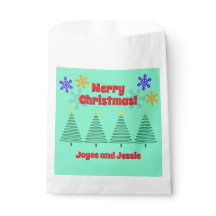 Personalized Christmas Party -Giveaways Favor Bags