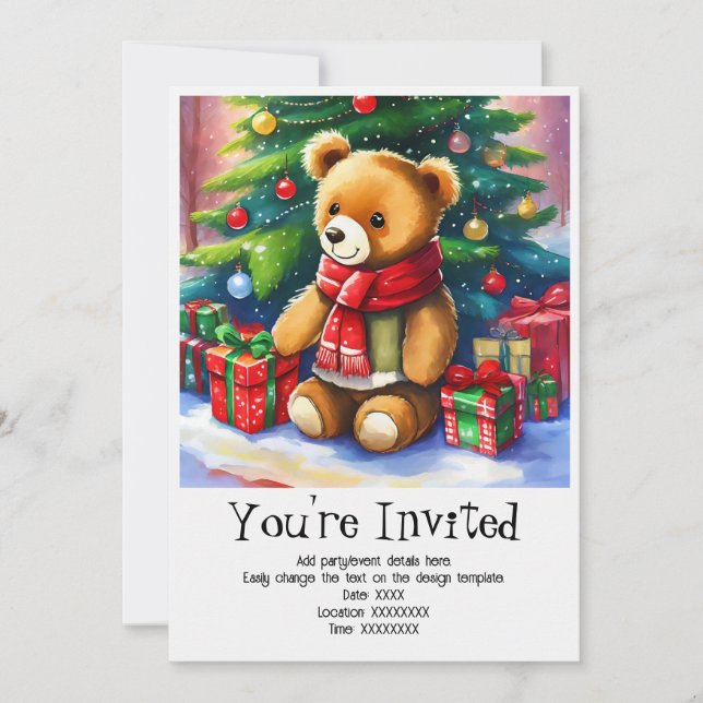 Personalized Christmas Party Invitation (Front)