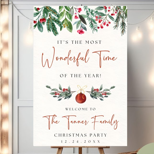 Personalized Christmas Party Welcome Sign Christma (Creator Uploaded)