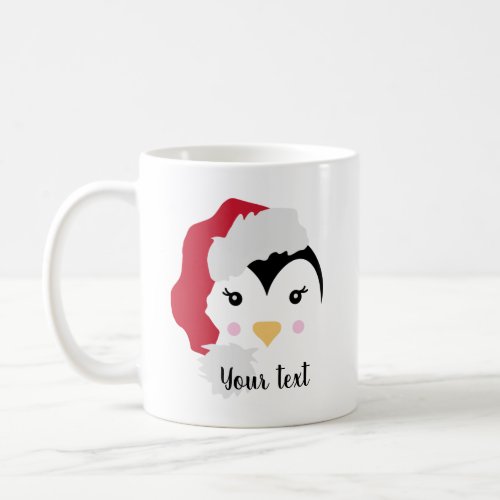Personalized Christmas Penguin Christmas Mug