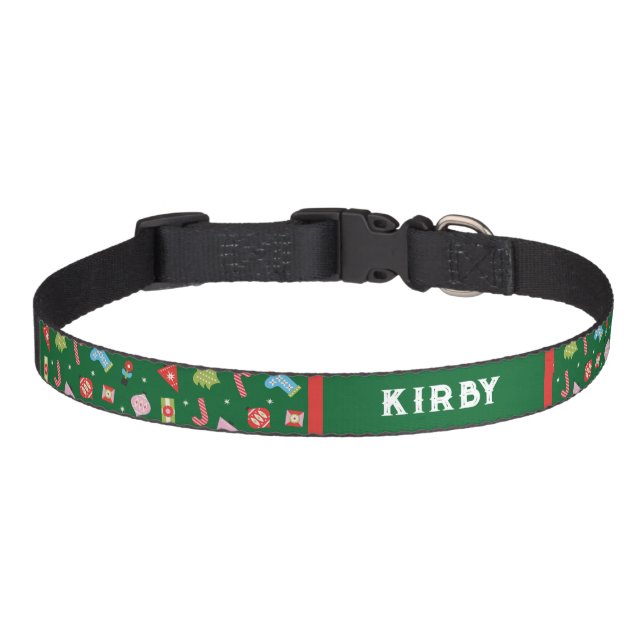 Personalized Christmas Pet Pet Collar (Front)