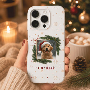 Personalized Christmas Pet Photo – Holiday iPhone 16 Pro Case