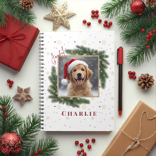 Personalized Christmas Pet Photo – Holiday  Notebook
