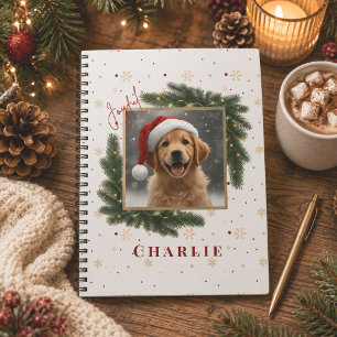 Personalized Christmas Pet Photo – Holiday  Notebook