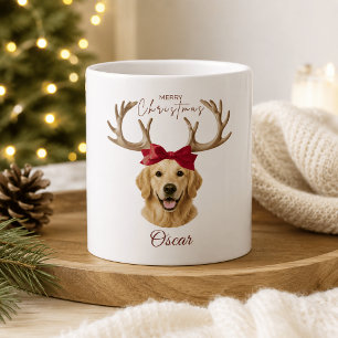 Personalized Christmas Pet Photo Name Mug