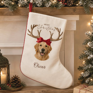 Personalized Christmas Pet Photo Name Stocking