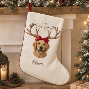 Personalized Christmas Pet Photo Name Stocking