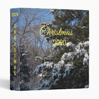 Personalized Christmas Photo Album 3 Ring Binder