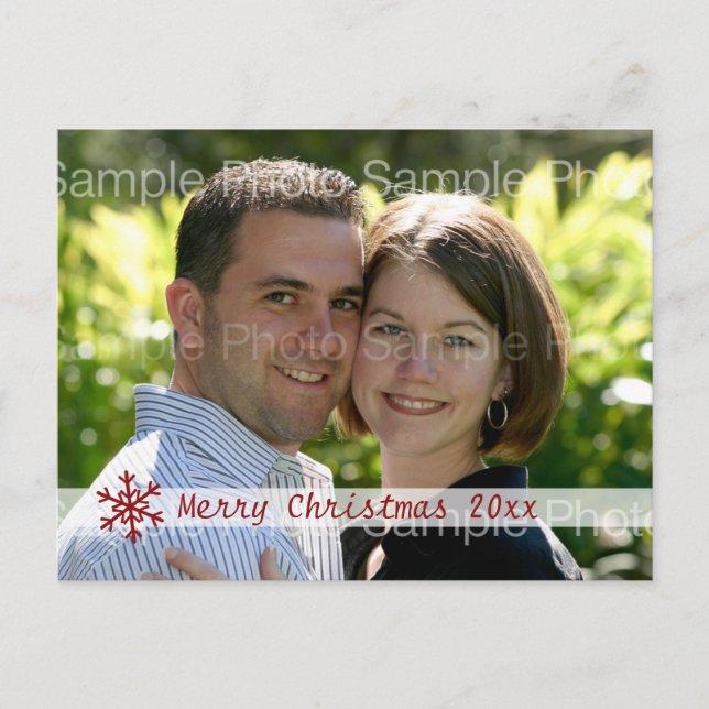 Personalized Christmas Photo Card (Front)
