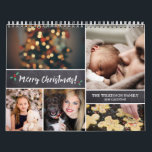 Personalized, Christmas, Photo Collage Calendar<br><div class="desc">I love it when I see calendars with personal photos. We've given them out for our own families in past years and they've always loved it. I'm pleased to offer you this design for your own memories to share. The template is easy to use and you can customize the greeting...</div>