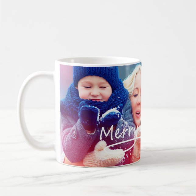 Personalized Christmas Photo Mug (Left)