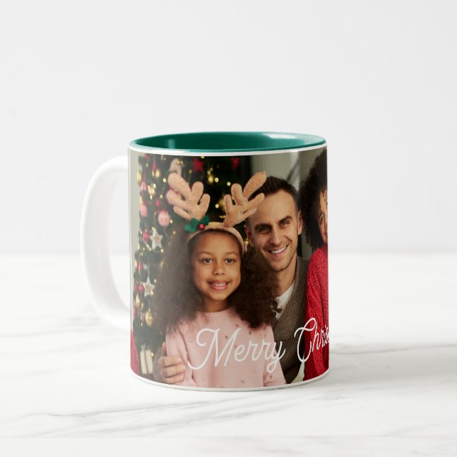 Personalized Christmas Photo Mug (Front Left)