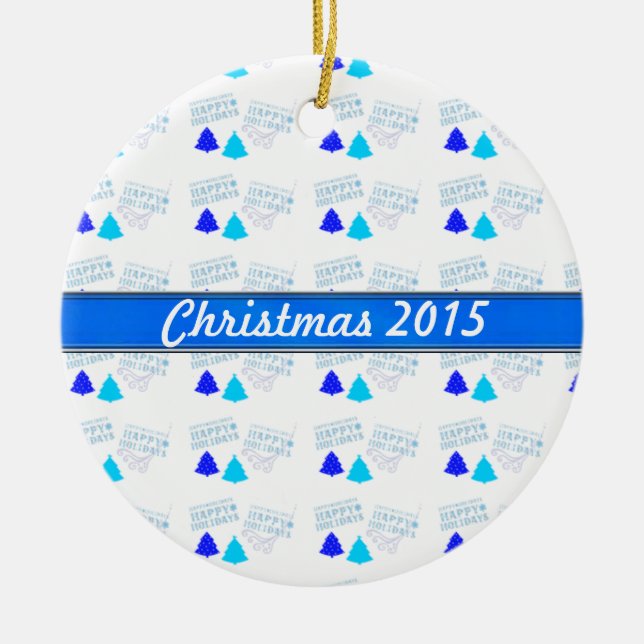Personalized Christmas Photo Ornament Template (Front)