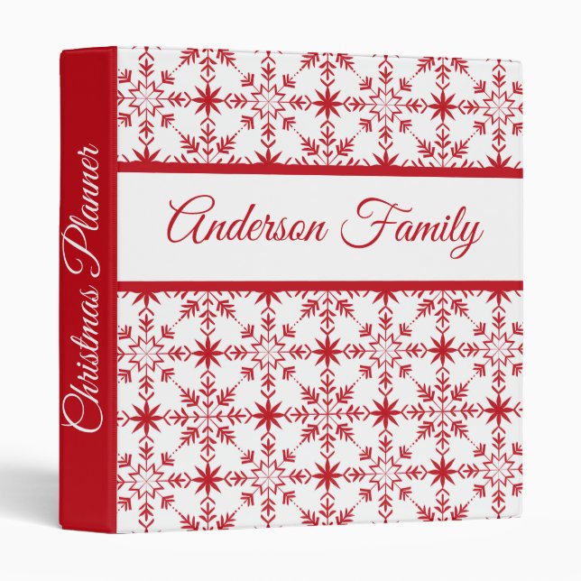 Personalized Christmas Planner Binder (Front/Spine)