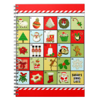 personalized Christmas planner Notebook