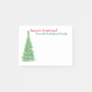 Personalized Christmas post-it notes