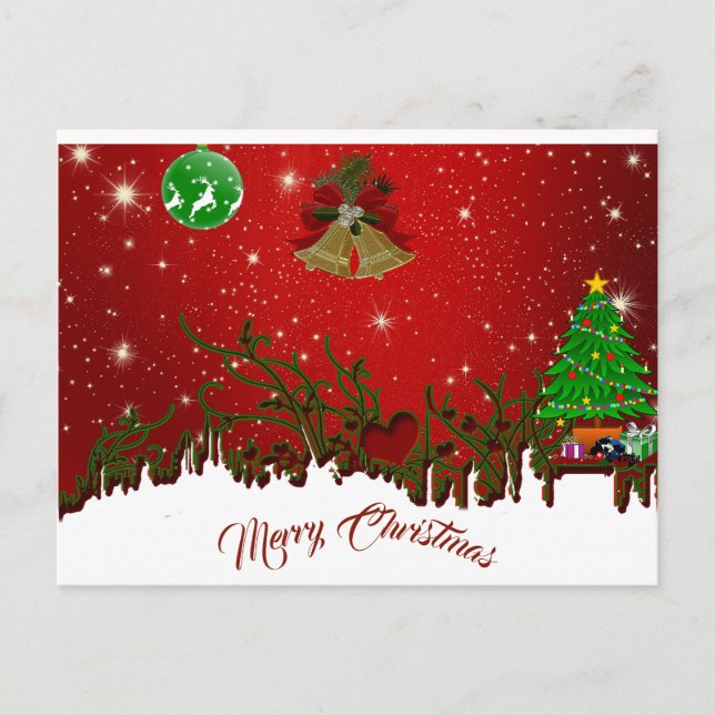 Personalized Christmas Postcard (Front)