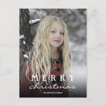 Personalized Christmas Postcards With Photos by red_dress at Zazzle