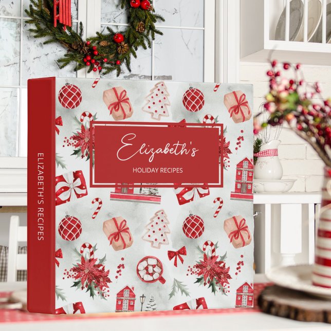 Personalized Christmas Recipe Baking Binder (Creator Uploaded)
