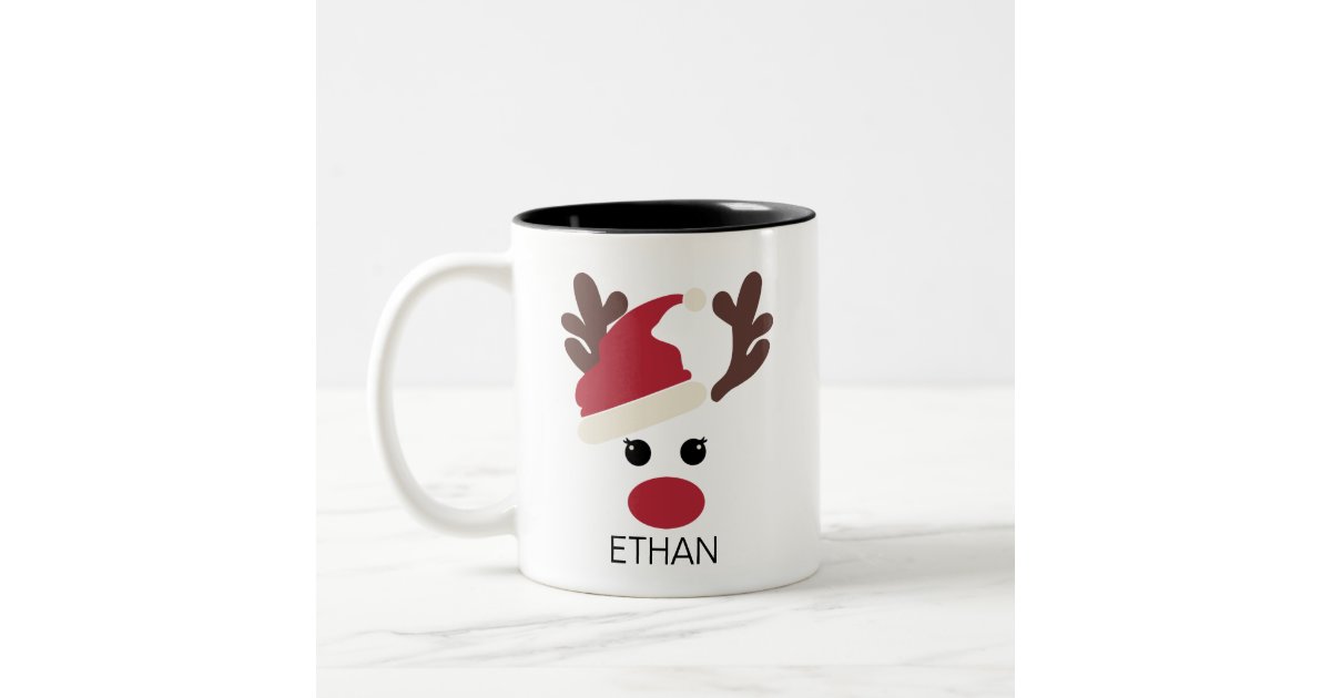 Deer In Christmas Socks Santa Deer Mug, Funny Christmas Gifts, Kids  Christmas Mug, Mug for Coffee Lovers Cute Xmas Cups Winter Holiday Mugs  Xmas