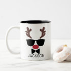 Personalized Christmas Reindeer Face Christmas