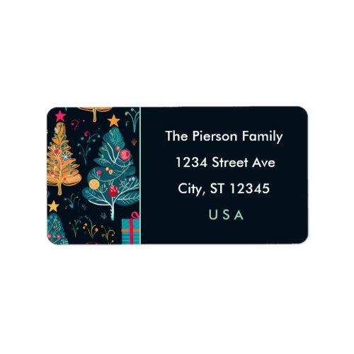 Personalized Christmas Return Address Labels