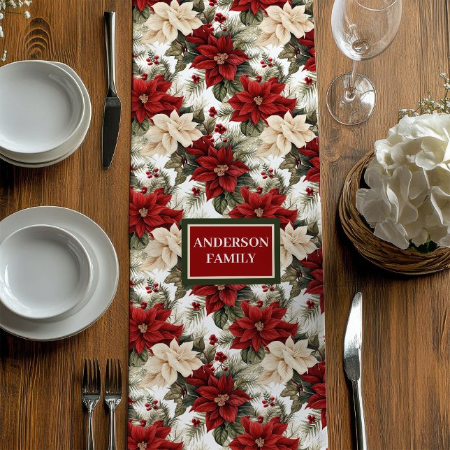 Personalized Christmas Runner Trendy Table Decor (Personalized Christmas Runner Trendy Table Decor)