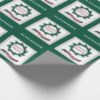 Christmas Santa Clause Delivery North Pole Express Wrapping Paper