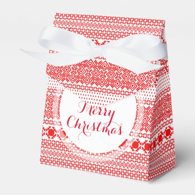 Personalized CHRISTMAS SEASON'S GREETING T Favor B Boxes (Front Side)