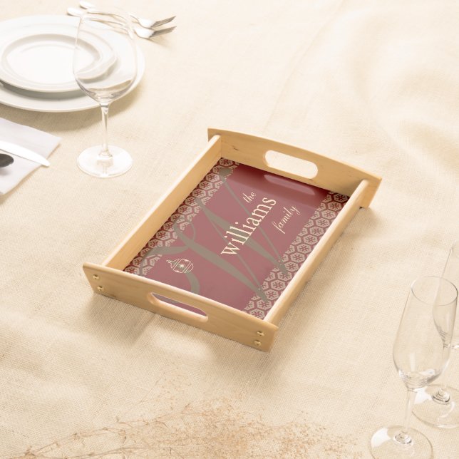 Personalized Christmas Serving Tray (Front)