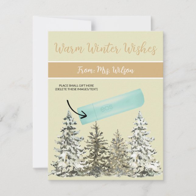 Personalized Christmas, Small Gift, Gifting Cards (Front)